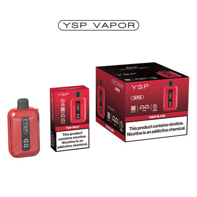 500mAh 15ml 10000 Puff Vape Tipo C Scatola di ricarica con schermo