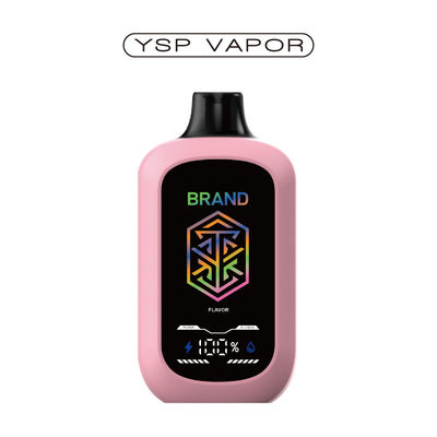 5% Nicotina 15000+ Puffs Dispositivo AIO 15ml Grande schermo Regolabile flusso d'aria E vaporizzatore Personalizzato 10+ sapori