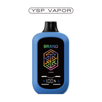 5% Nicotina 15000+ Puffs Dispositivo AIO 15ml Grande schermo Regolabile flusso d'aria E vaporizzatore Personalizzato 10+ sapori