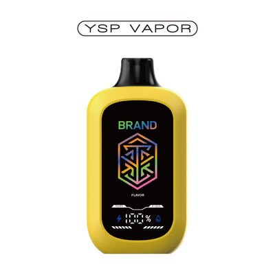 5% Nicotina 15000+ Puffs Dispositivo AIO 15ml Grande schermo Regolabile flusso d'aria E vaporizzatore Personalizzato 10+ sapori