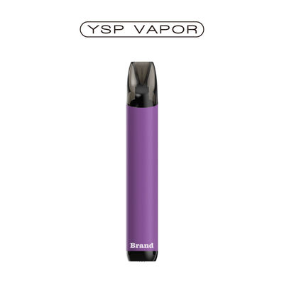 2 ml di precarico di sistema di vaping a 2%, nicotina 600 puffs di vaping monouso