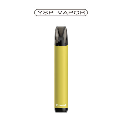 2 ml di precarico di sistema di vaping a 2%, nicotina 600 puffs di vaping monouso