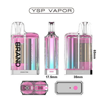 Compatibile con la TPD Disposable Pod Prefilled Mesh Coil Child Lock 2ml design a cristallo liquido