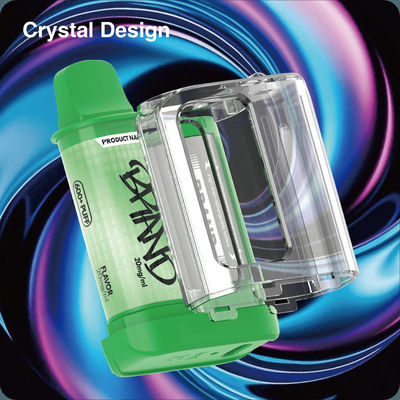 600 Puffs 2ml TPD Pre-filled Pod System Batteria rimovibile e compatibile con l'UE Vape Travel-Friendly Recycling & Environment-friendly